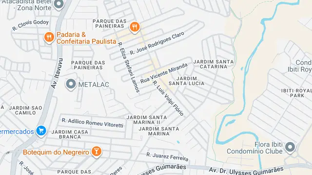 Mapa do bairro Jardim Santa Marina, Sorocaba - SP