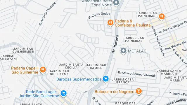 Mapa do bairro Jardim São Camilo, Sorocaba - SP