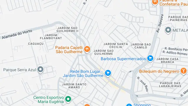 Mapa do bairro Jardim São Guilherme, Sorocaba - SP