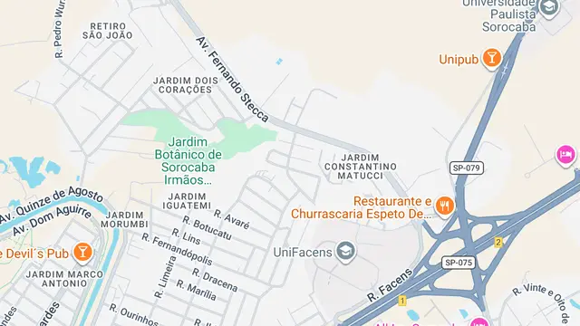 Mapa do bairro Jardim São Judas Tadeu, Sorocaba - SP