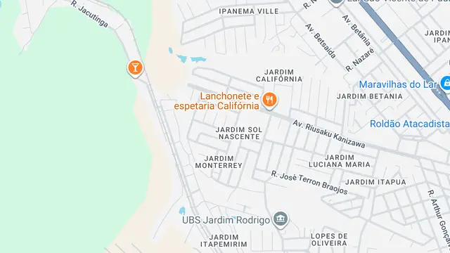 Mapa do bairro Jardim Sol Nascente, Sorocaba - SP