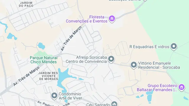 Mapa do bairro Jardim Vila Inglesa, Sorocaba - SP