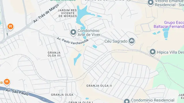 Mapa do bairro Jardim Village Saint Claire, Sorocaba - SP