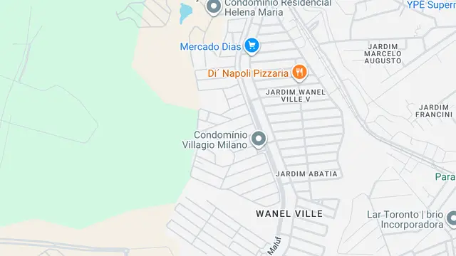 Mapa do bairro Jardim Villagio Milano, Sorocaba - SP
