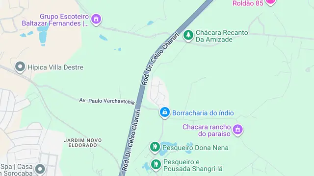 Mapa do bairro Núcleo Habitacional Tupã II, Sorocaba - SP