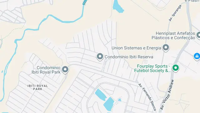 Mapa do bairro Parque Ibiti Reserva, Sorocaba - SP