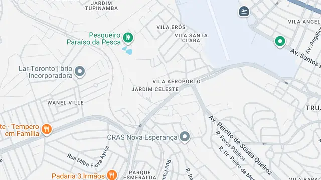 Mapa do bairro Vila Aeroporto, Sorocaba - SP