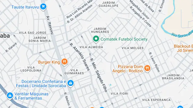 Mapa do bairro Vila Almeida, Sorocaba - SP
