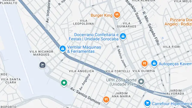 Mapa do bairro Vila da Fonte, Sorocaba - SP