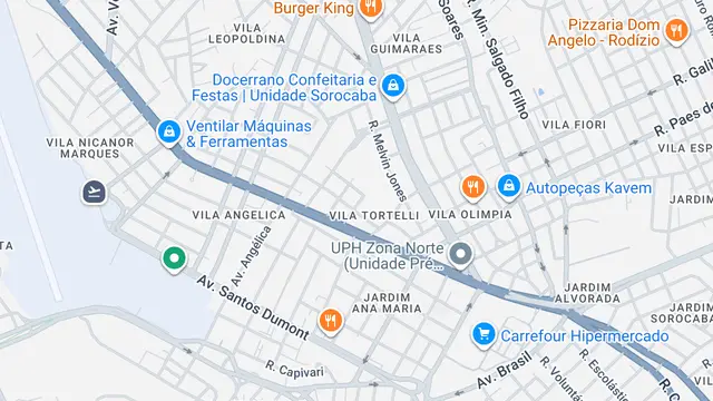 Mapa do bairro Vila Guilherme, Sorocaba - SP