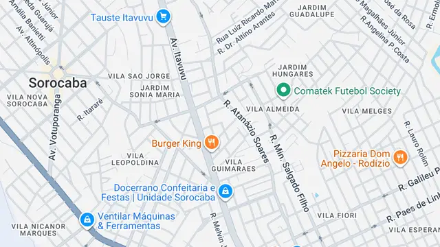 Mapa do bairro Vila Josefina, Sorocaba - SP