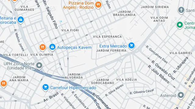 Mapa do bairro Vila Netinho, Sorocaba - SP