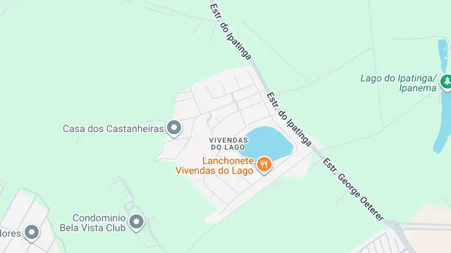 Mapa do bairro Vivendas do Lago, Sorocaba - SP